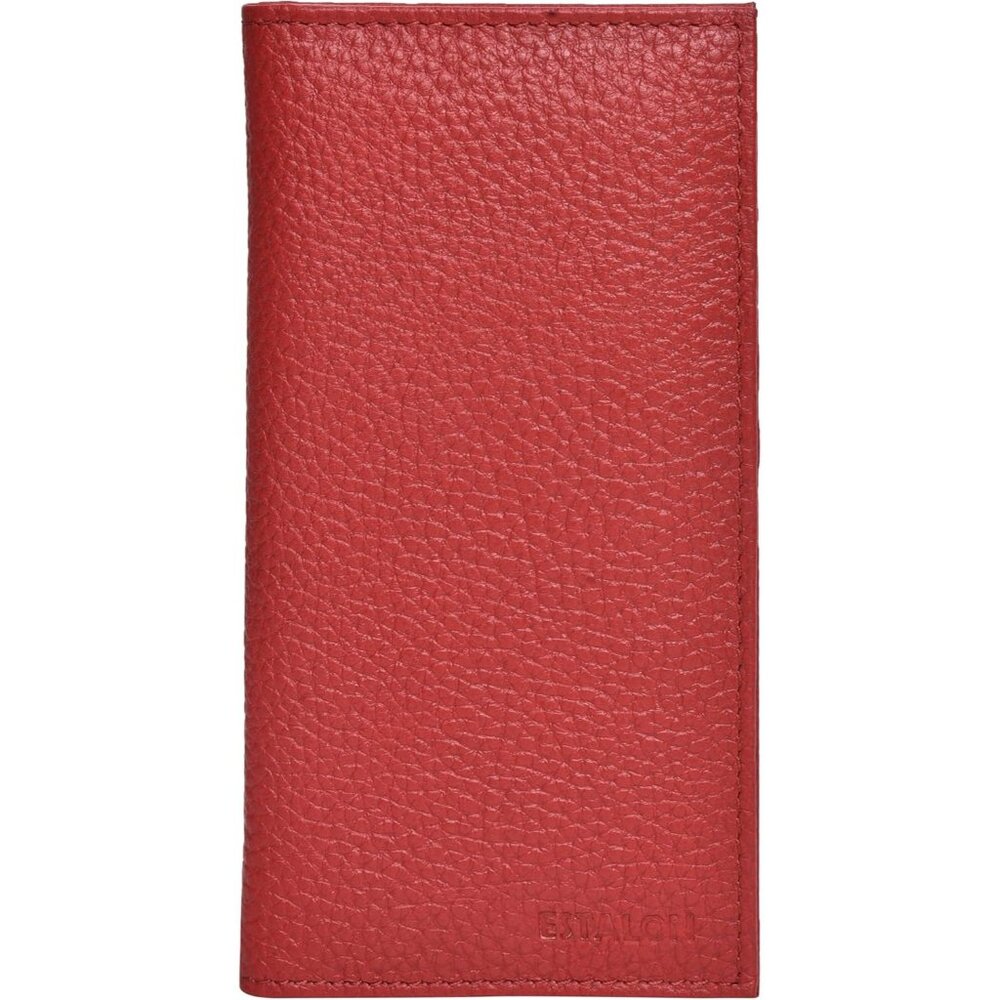 Leather Standard Register Checkbook Case  Crimson